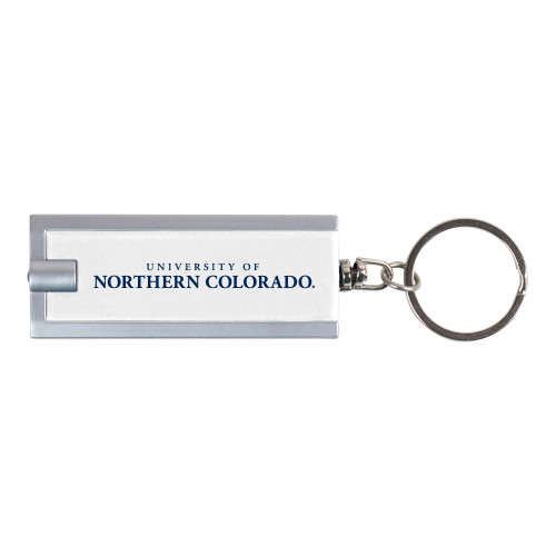  Turbo White Flashlight Key Holder - UNC Wordmark