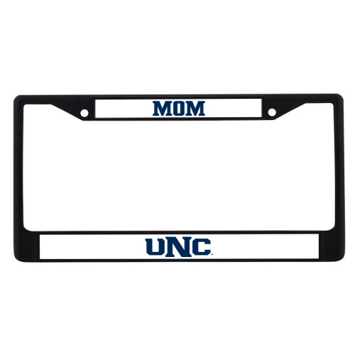  Mom Metal License Plate Frame in Black - UNC