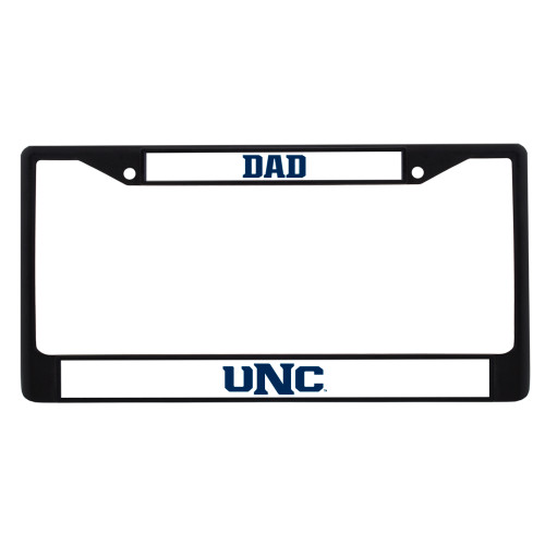  Dad Metal License Plate Frame in Black - UNC