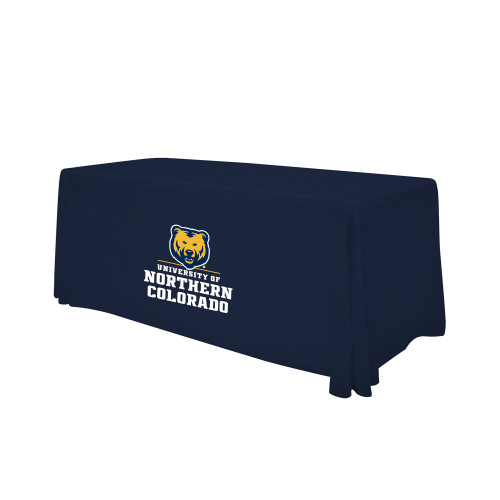  Navy 6 foot Table Throw - Northern Colorado Stacked Logo