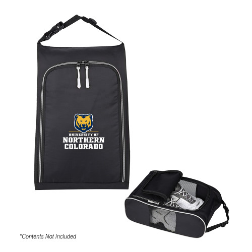  Crosstown Side Mesh Black Shoe Bag - Northern Colorado Stacked Logo
