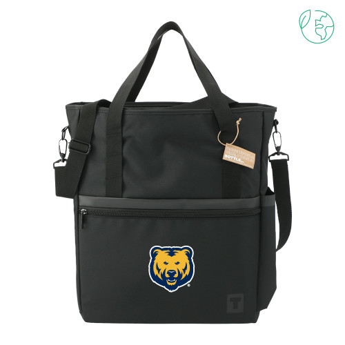  Tranzip Black Recycled Computer Tote - UNC Bear Logo