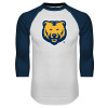 Thumbnail image for  White/Navy Raglan Baseball T Shirt
