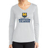 Thumbnail image for  Womens White Performance Long Sleeve V Neck Shirt