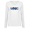 Thumbnail image for  Womens White Long Sleeve V Neck Tee