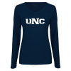 Thumbnail image for  Womens Navy Long Sleeve V Neck Tee
