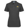 Thumbnail image for  Womens Silk Touch Charcoal Pique Polo
