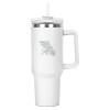 Thumbnail image for  Hippo White Mug & Straw Lid with Twist Closure 40 oz