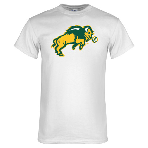 White T Shirt-Full Bison