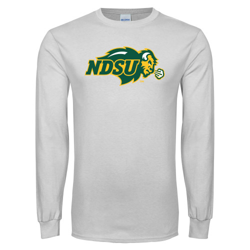 White Long Sleeve T Shirt-Primary Mark