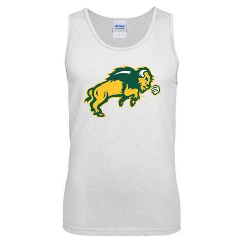 White Tank Top-Full Bison
