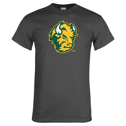 Charcoal T Shirt-Bison Head