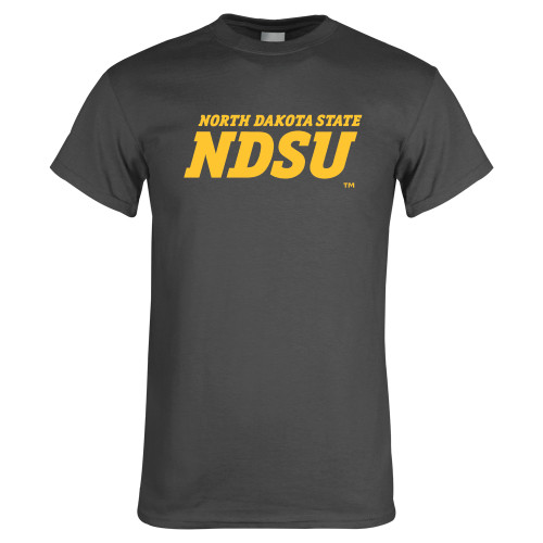Charcoal T Shirt-NDSU Wordmark