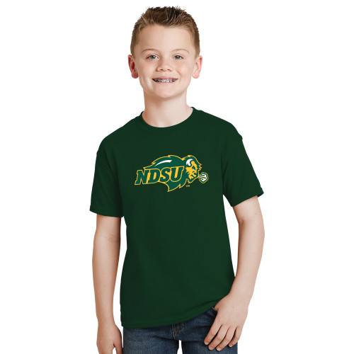 Youth Dark Green T-Shirt-Primary Mark
