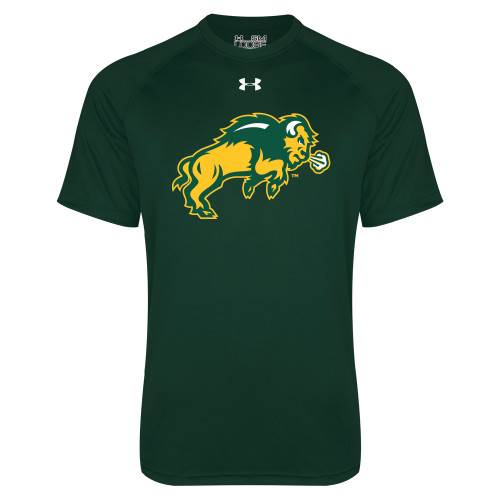 Under Armour Dark Green Tech Tee-Full Bison