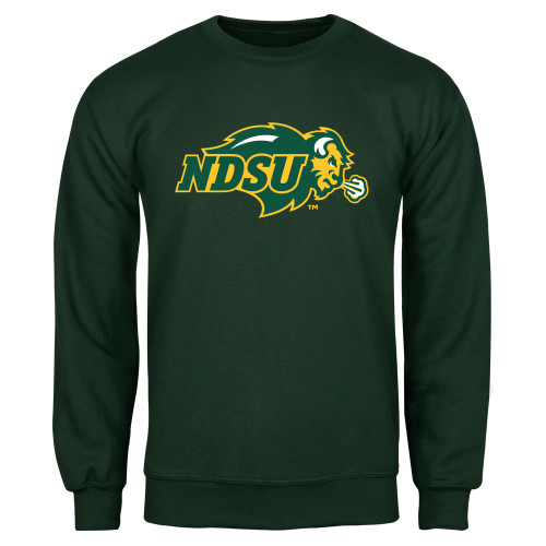 Dark Green Fleece Crew-Primary Mark