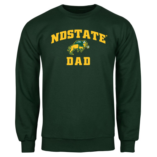 Dark Green Fleece Crew-Dad