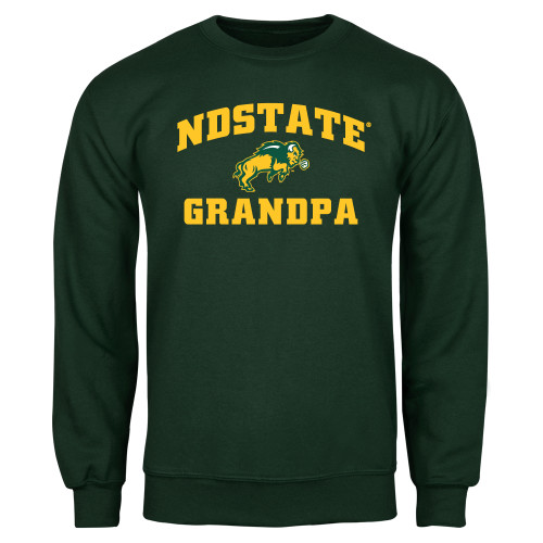 Dark Green Fleece Crew-Grandpa