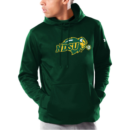 Under Armour Dark Green Armour Fleece Hoodie-Primary Mark