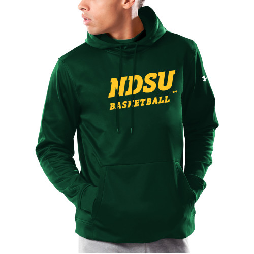 Under Armour Dark Green Armour Fleece Hoodie-Basketball
