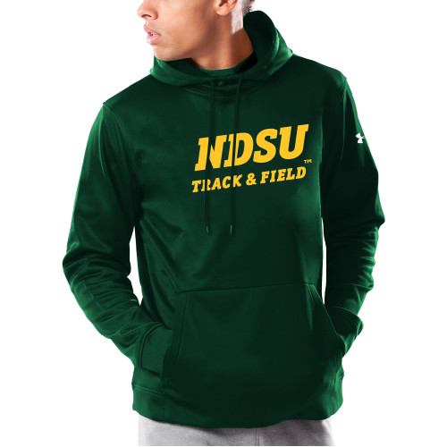 Under Armour Dark Green Armour Fleece Hoodie-Track and Field