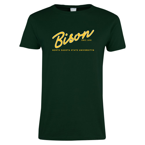 Womens Dark Green Short Sleeve Tee-Since 1890