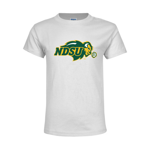 Youth White T Shirt-Primary Mark