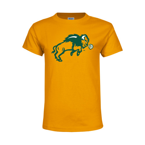 Youth Gold T-Shirt-Full Bison