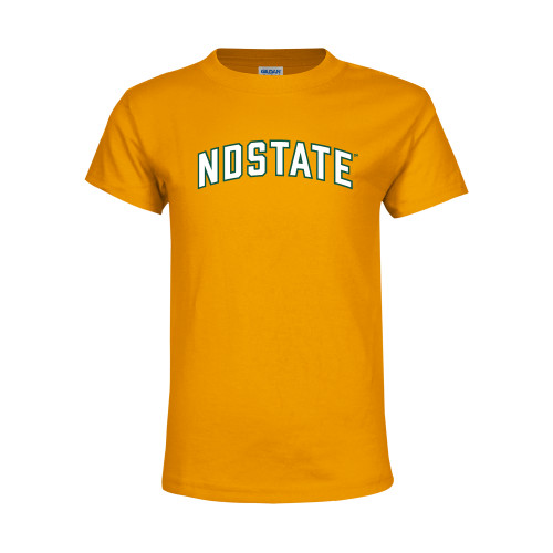 Youth Gold T-Shirt-NDSTATE Arched