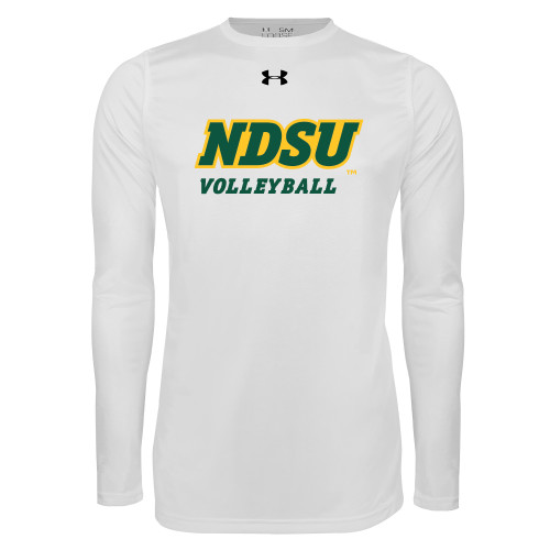 Under Armour White Long Sleeve Tech Tee-Volleyball