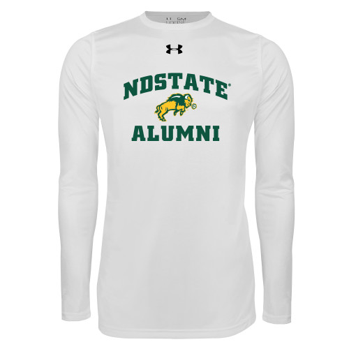 Under Armour White Long Sleeve Tech Tee-Alumni