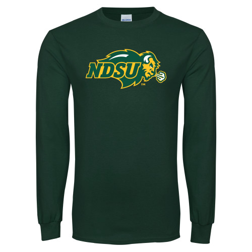 Dark Green Long Sleeve T Shirt-Primary Mark