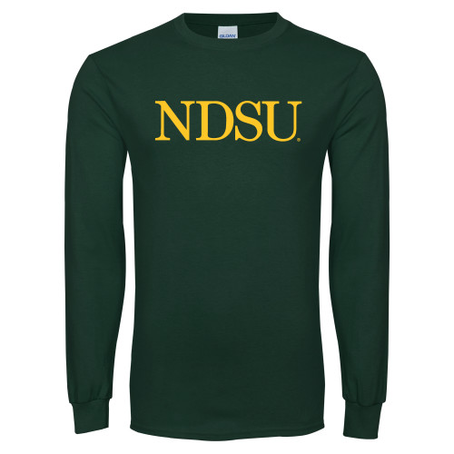 Dark Green Long Sleeve T Shirt-University Signature