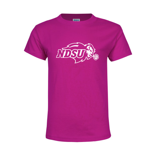 Youth Hot Pink T Shirt-Primary Mark