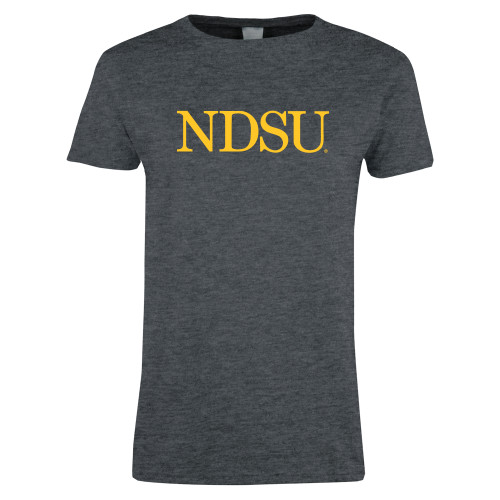 Womens Dark Heather Short Sleeve Tee-University Signature