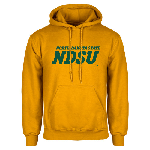 Gold Fleece Hoodie-NDSU Wordmark