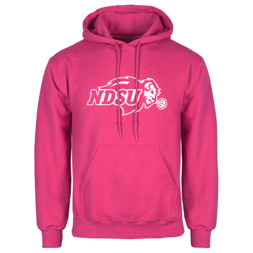 Womens Fuchsia Fleece Hoodie-Primary Mark