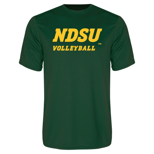 Dark Green Performance Tee-Volleyball