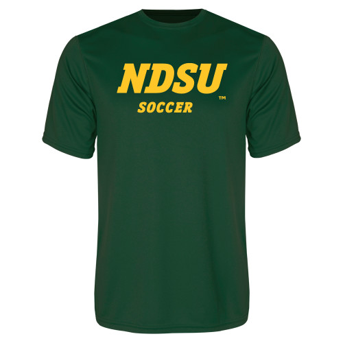 Dark Green Performance Tee-Soccer
