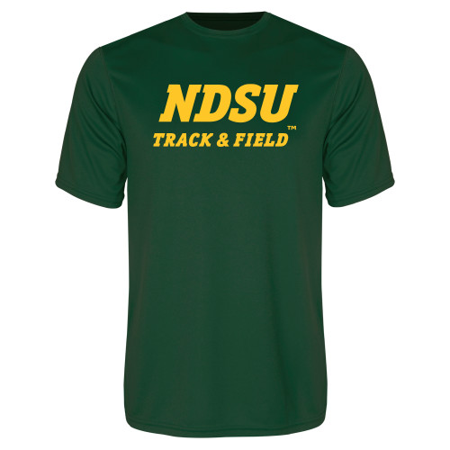 Dark Green Performance Tee-Track and Field