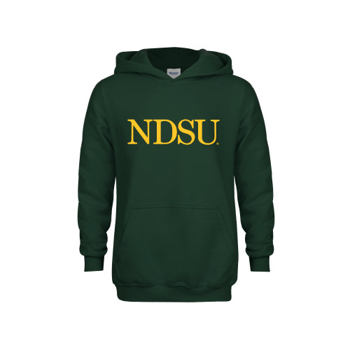 Youth Dark Green Fleece Hoodie-University Signature