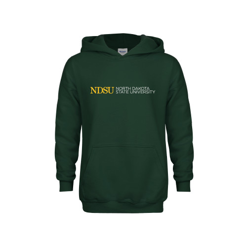 Youth Dark Green Fleece Hoodie-University Signature