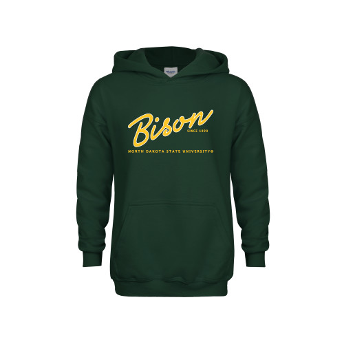 Youth Dark Green Fleece Hoodie-Since 1890