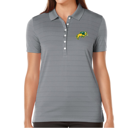 Callaway Womens Steel Grey Opti Vent Polo-Full Bison
