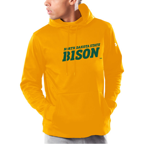 Under Armour Gold Armour Fleece Hoodie-Bison Wordmark