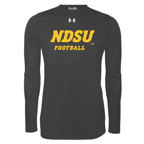 Under Armour Carbon Heather Long Sleeve Tech Tee-Football