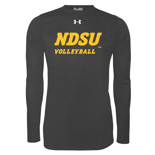 Under Armour Carbon Heather Long Sleeve Tech Tee-Volleyball