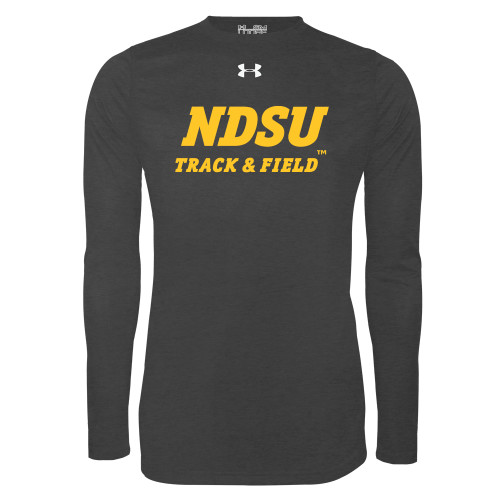 Under Armour Carbon Heather Long Sleeve Tech Tee-Track and Field