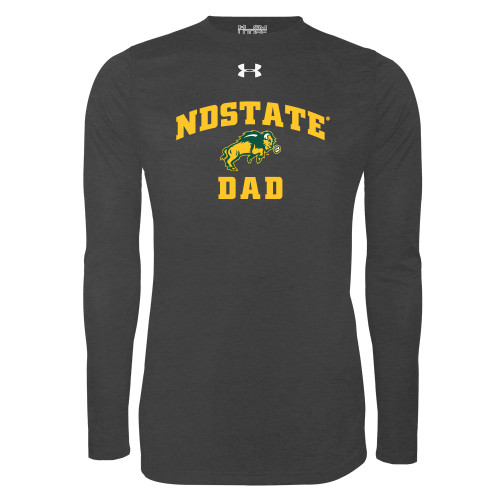 Under Armour Carbon Heather Long Sleeve Tech Tee-Dad