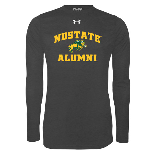 Under Armour Carbon Heather Long Sleeve Tech Tee-Alumni